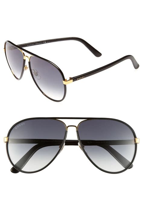 gucci leather frame aviator sunglasses|gucci foldable aviator sunglasses.